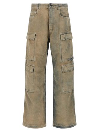 Rick Owens Cotton Cargo Mens Pants