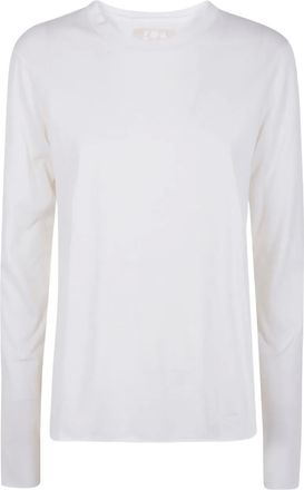 Labo Art T-shirt a maniche lunghe in cotone - Bianco