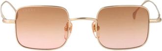 Gucci Sunglasses, unisex, Yellow, Size: 43 MM Squared Sunglasses