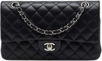 Chanel Pre-owned Classic Flap Shoulder Bag - Dames - Vintage Schoudertas - Zwart - ONE Size - Leer - Vintage