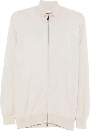 KANGRA Giubbotto Full-Zip Rasato Calato - Heren - Vesten met rits - Wit - 2XL - Wol - Hoodies & sweatvesten