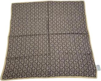 Celine Pre-owned Vintage Sjaal - Dames - Vintage Accessoires - Bruin - ONE Size - Katoen - Vintage