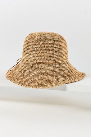 Rag & Bone Crochet Raffia Bucket Hat