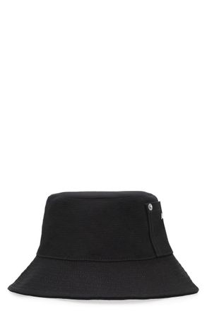 A.P.C. Black Textured Bucket Hat