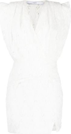 Iro Perine Jurk - Dames - Korte kleedjes - Wit - XS - Polyester - Kleedjes