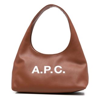A.P.C. Baby Ninon Shoulder Bag - female - A.P.C. - Shoulder Bags - Brown - ONE SIZE - Bags