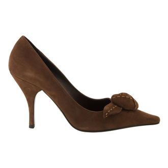 Prada Zapatos de tac&oacute;n de punta sin cordones - Shoes - Mujer - Marr&oacute;n - 37 1/2 EU