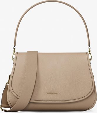 Michael Kors Holmes Medium Pebbled Leather Convertible Messenger Bag