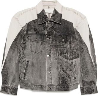Feng Chen Wang Giacca denim - Grigio