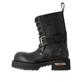 Balenciaga Venom Lace-up Bootie Black 873427WBEQ41081
