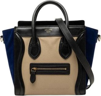 Celine Pre-owned Nano Luggage Tote - Dames - Vintage Handtas - Veelkleurig - ONE Size - Leer - Vintage