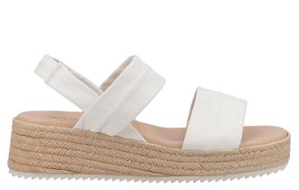Hush Puppies Rachel Womens Leather Sandals - Off-White - Size UK 8