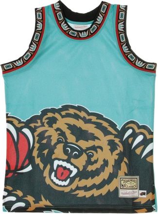 Mitchell & Ness Sportswear, male, Multicolor, Size: S Basketball Tank Top Big Face Jersey