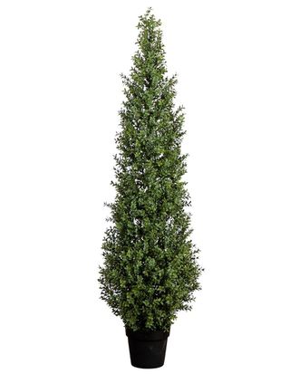 Nearly Natural 5Ft Indoor/Outdoor Uv-Resistant Artificial Boxwood Topiary Tree