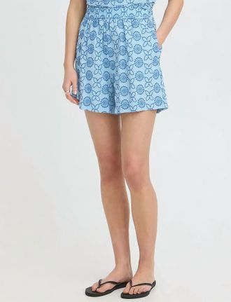 Ichi Breeze Casual Shorts In Blue