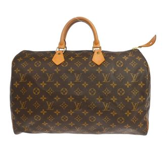 Louis Vuitton Speedy Monogram Brown Canvas Handbag (Pre-Owned)