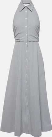 Veronica Beard Mackey striped cotton maxi dress