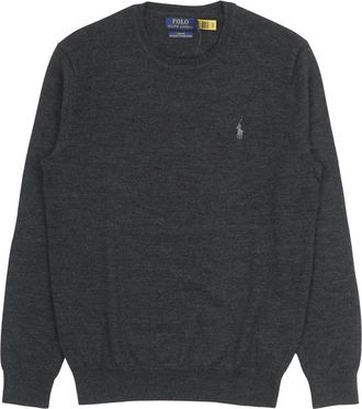 Polo Ralph Lauren Rondgebreide bovenkleding - Heren - Ronde hals truien - Grijs - S - Truien & Vesten