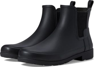 Hunter Refined Chelsea Womens Boots Black : 10 M, Rubber