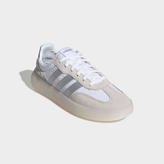 adidas Sneaker ADIDAS SPORTSWEAR BARREDA DECODE, Damen, Gr. 38,5, silber (cloud wei&szlig;, matte silber, grau one), Leder, Textil, Schuhe Sneaker, inspiriert vom 