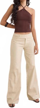 Motel Rocks Womens Nalita Trouser In Beige