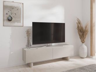 Vente-Unique TV Unit With 2 Doors In MDF - 150 Cm - Beige - LUDIMA