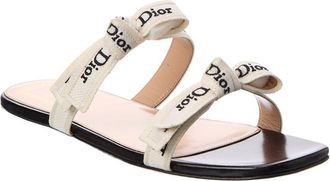 Dior Jadior Canvas & Leather Sandal