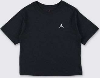 Nike T-shirt da bambino in misto cotone con logo a contrasto sul davanti
