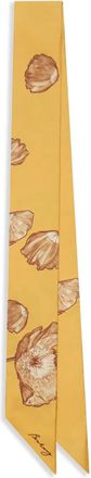 Burberry Poppy scarf - unisex - Silk - OS - Yellow