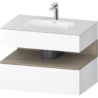 Duravit Qatego Lavabo Encastrado Con Base De Lavabo Consola, - Duravit