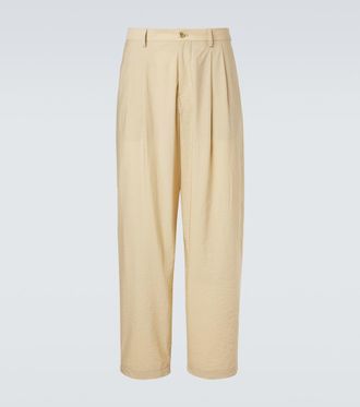 Giorgio Armani Archivio cotton-blend straight pants