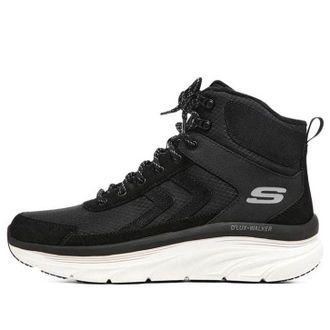 Skechers DLux Walker Shoes Black White 894028-BKW