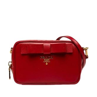 Prada Pre-owned Vintage Crossbody Bag - Dames - Pre-owned - Rood - Maat: ONE Size Leer