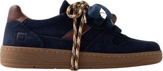 D.A.T.E. Court 2.0 Sneaker - Heren - Sneakers - Blauw - 40 EU - Katoen - Schoenen