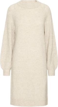 Ichi Ihasdis DR Kjoler - Dames - Kleedjes - Beige - S - Kleedjes