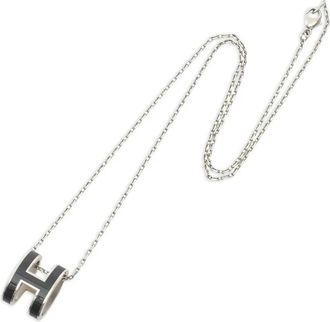 Hermès 2010s Pop H pendant chain necklace - Silver