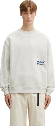 Barbour Blythe Crew Sweatshirt - Heren - Sweatshirts - Grijs - M - Katoen - Hoodies & sweatvesten
