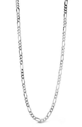 Yield of Men Mens Sterling Silver 5mm Figaro Chain Necklace at Nordstrom Rack, Size 24