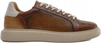 Ambitious Eclipse Textured Sneaker - Heren - Sneakers - Bruin - 41 EU - Leer - Schoenen