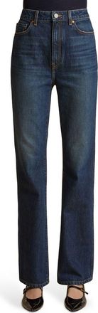 Khaite Danielle High Waist Straight Leg Jeans in Lansing at Nordstrom, Size 29