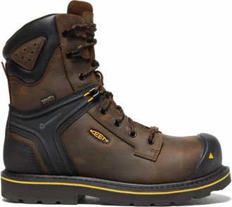 Keen Mens Csa Abitibi Ii 8 Composite Toe Mens Work Boots In Cascade Brown/black