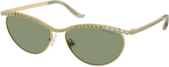 Swarovski SK7046 400482 Womens Sunglasses Gold Size 56