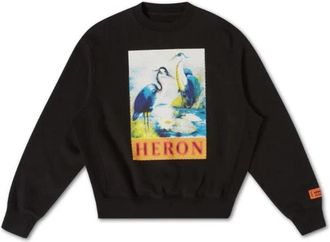 Heron Preston Statement Sweatshirt - Heren - Sweatshirts - Zwart - M - Katoen - Hoodies & sweatvesten
