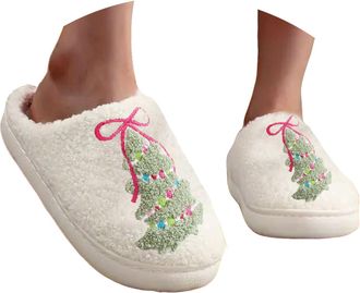 Generic orthopedic slippers for women Christmas Slippers For Women Men Indoor, Unisex Fluffy Warm Cozy Plush Fuzzy Cushion Slipper Slip-on House Slippers For 
