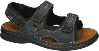 Josef Seibel Franklyn Sandal - Heren - Sandalen - Zwart - 41 EU - Leer - Schoenen