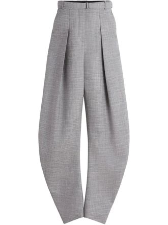 Lanvin belted tapered trousers - Grey