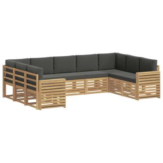 vidaXL Juegos De Sof&aacute;s Madera De Acacia S&oacute;lida Vidaxl