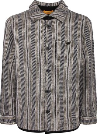 Guest In Residence Truien & Vesten, Heren, Grijs, M, Leer, Long Sleeve Shirt