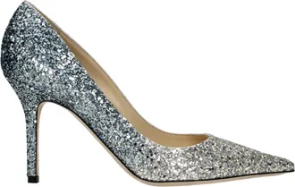 Jimmy Choo London Gray Plastic Womens Pumps