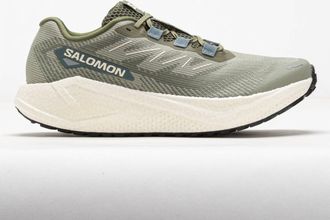 Salomon Mens Aero Blaze 3 Grvl Running Shoes In Tea/vanilla Ice/deep Lichen Green